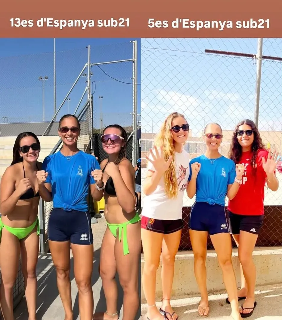 Les dues parelles del club al Campionat d'Espanya sub-21. Foto: CV Bunyola.